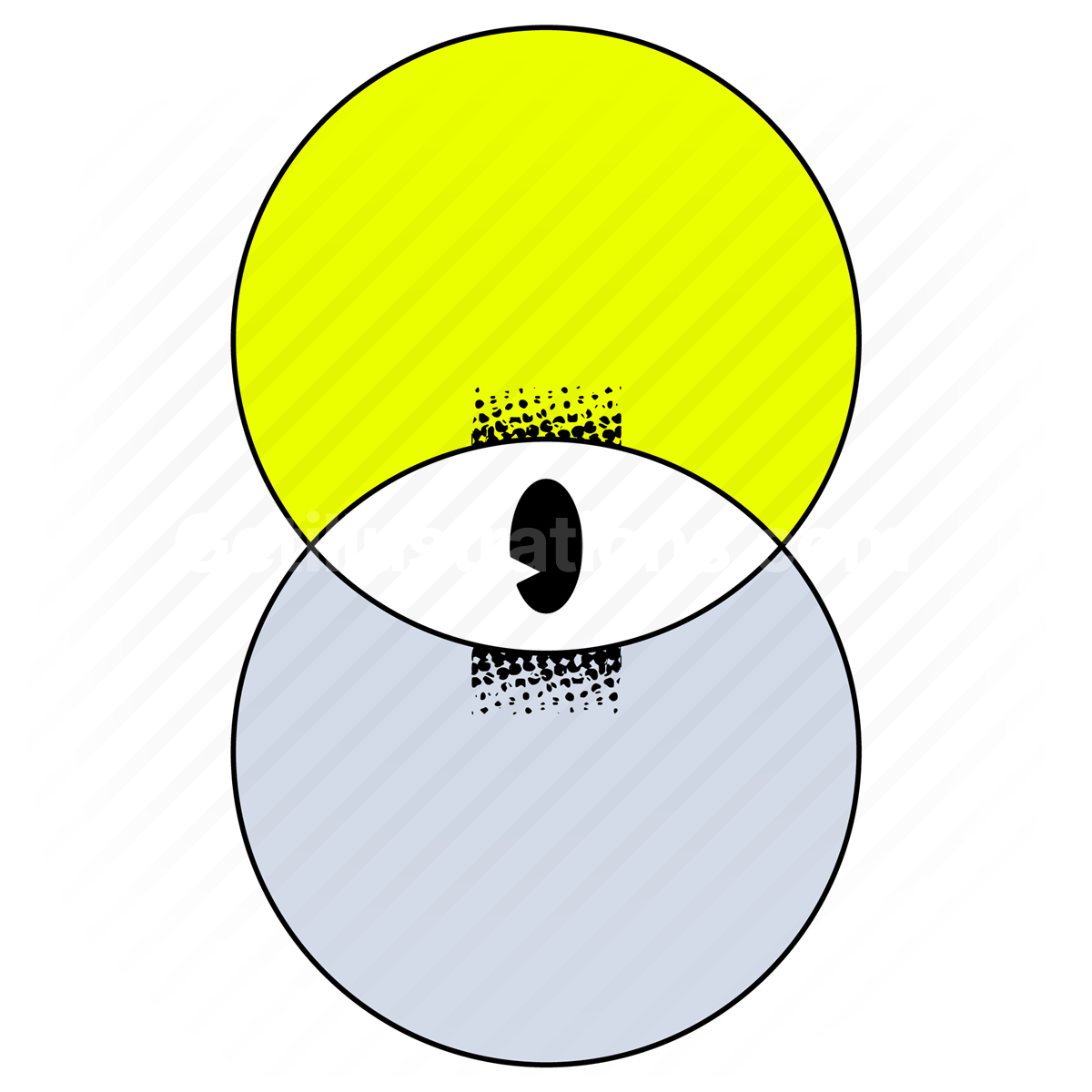 overlap, circle, shapes, eye, vision, find, scan